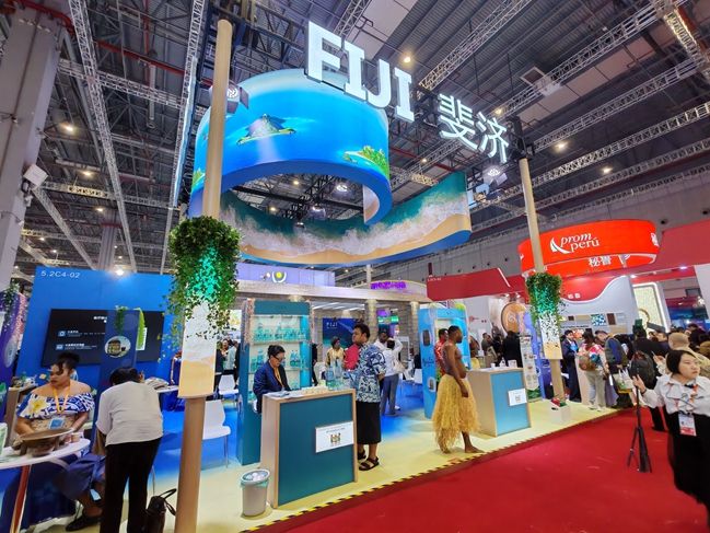 斐济国家馆	。（文内配图摄影/第一财经记者钱小岩）